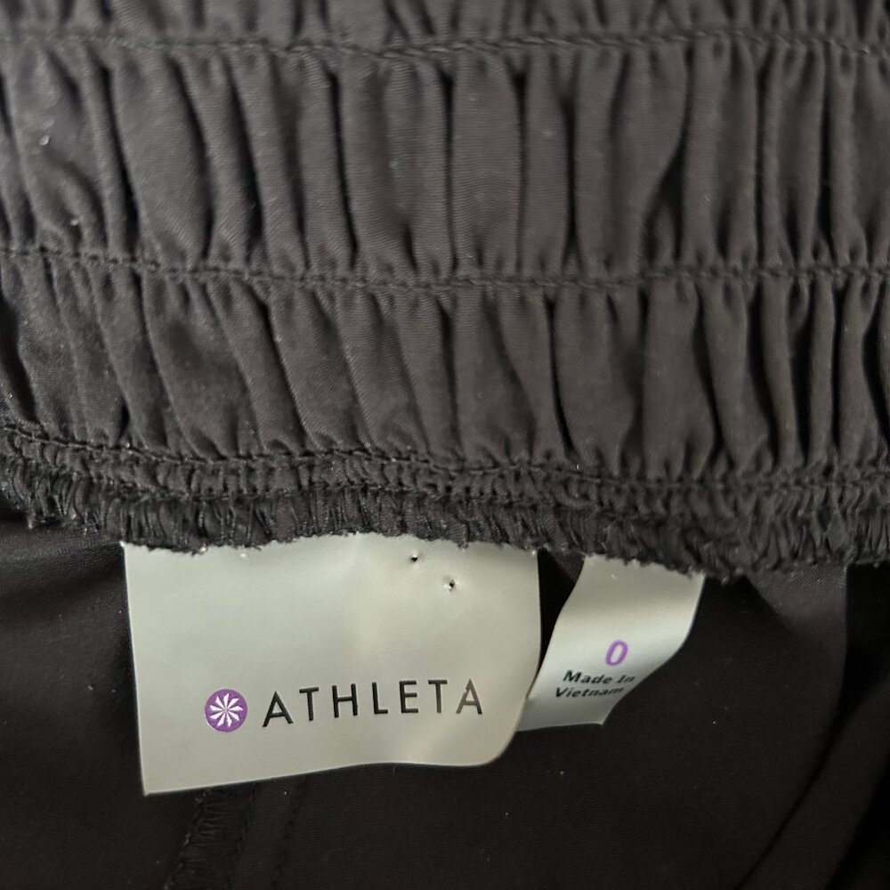 Athleta Jogger Pants Women 0 Black Elastic Waist Ankle - Picture 5 of 8